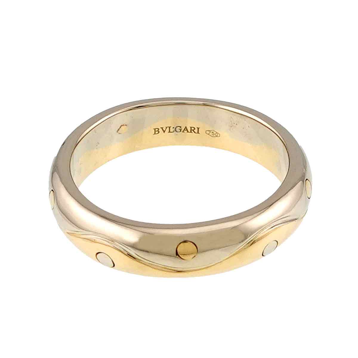Onda Ring 18K Yellow White Gold 750 Size8-8.25(US)