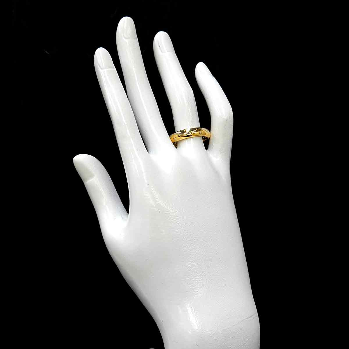 Onda Ring 18K Yellow White Gold 750 Size8-8.25(US)