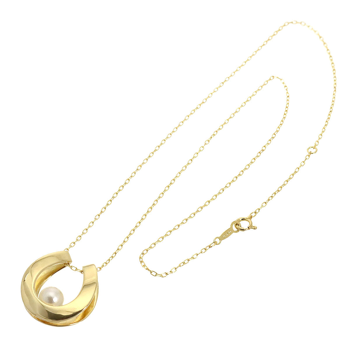 Akoya Pearl 6.5mm Necklace 18K Yellow Gold 750