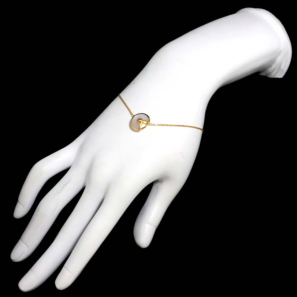 Amulette MOP Diamond Bracelet XS 18K Yellow Gold 750