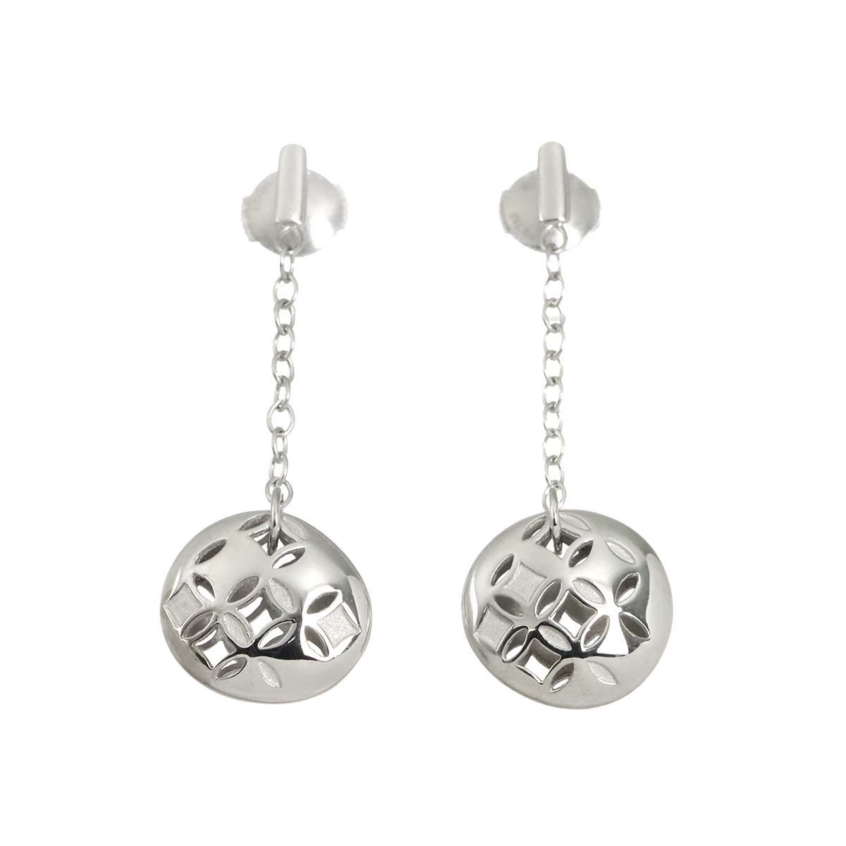 Monogram GALLEA Earrings Pierced 18K WG 750