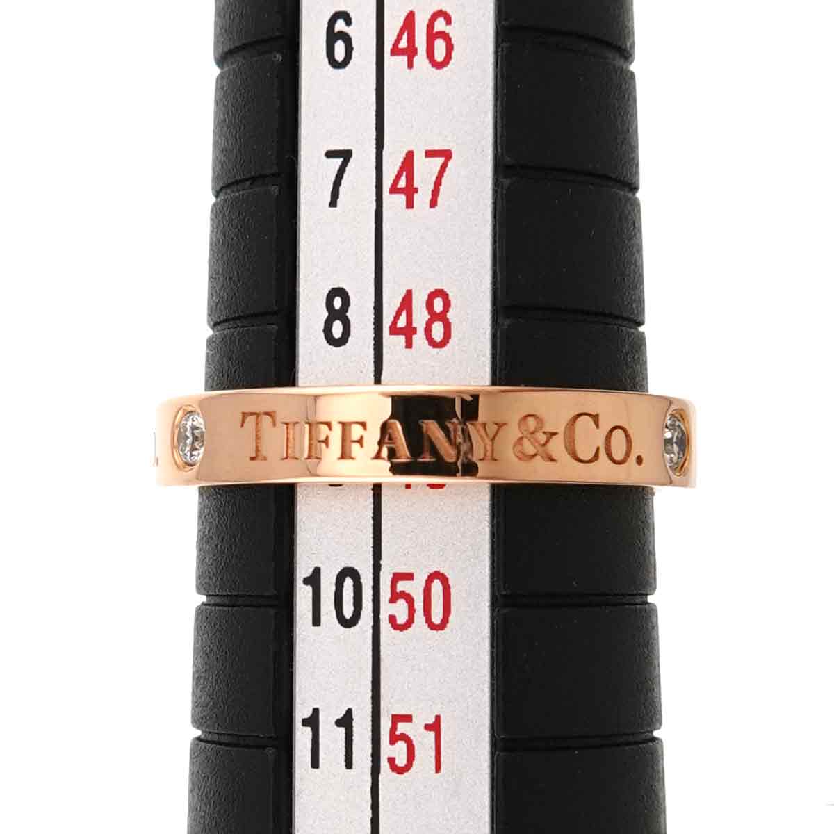 Diamond Ring 18K Pink Gold 750 size4.75-5(US)