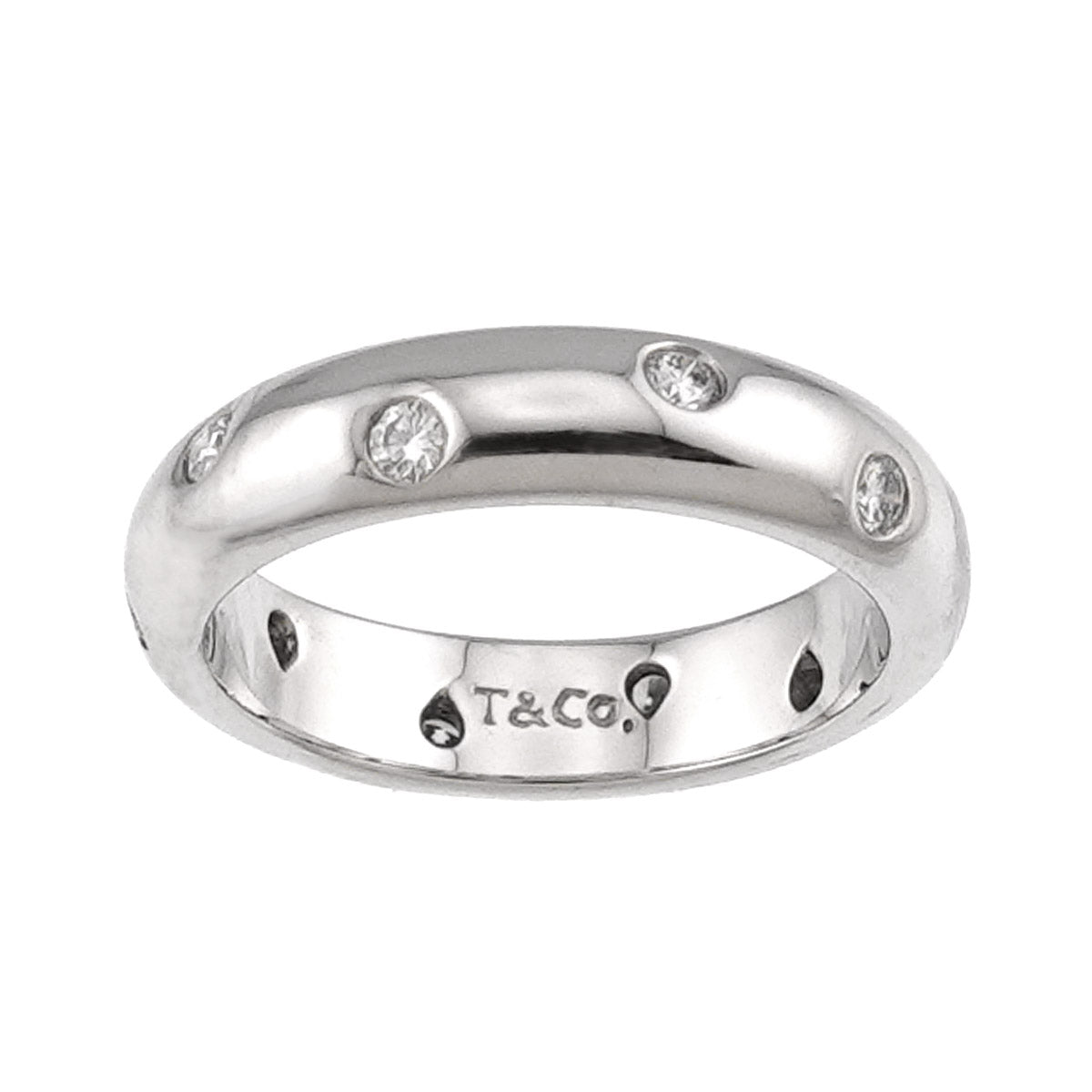 Dots Diamond Ring Platinum Size4.5-4.75(US)