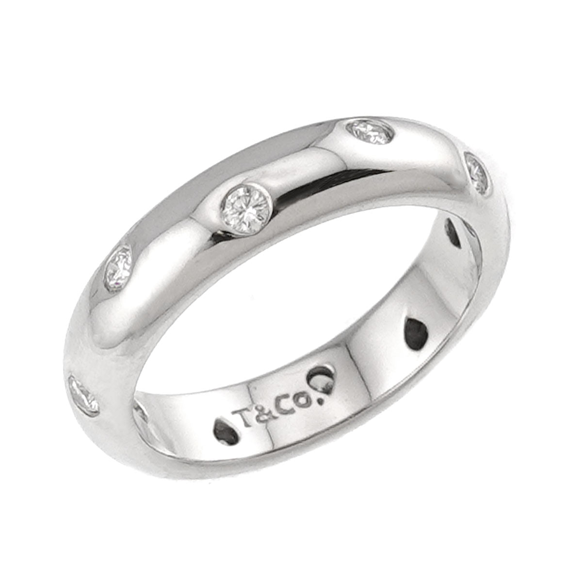 Dots Diamond Ring Platinum Size4.5-4.75(US)