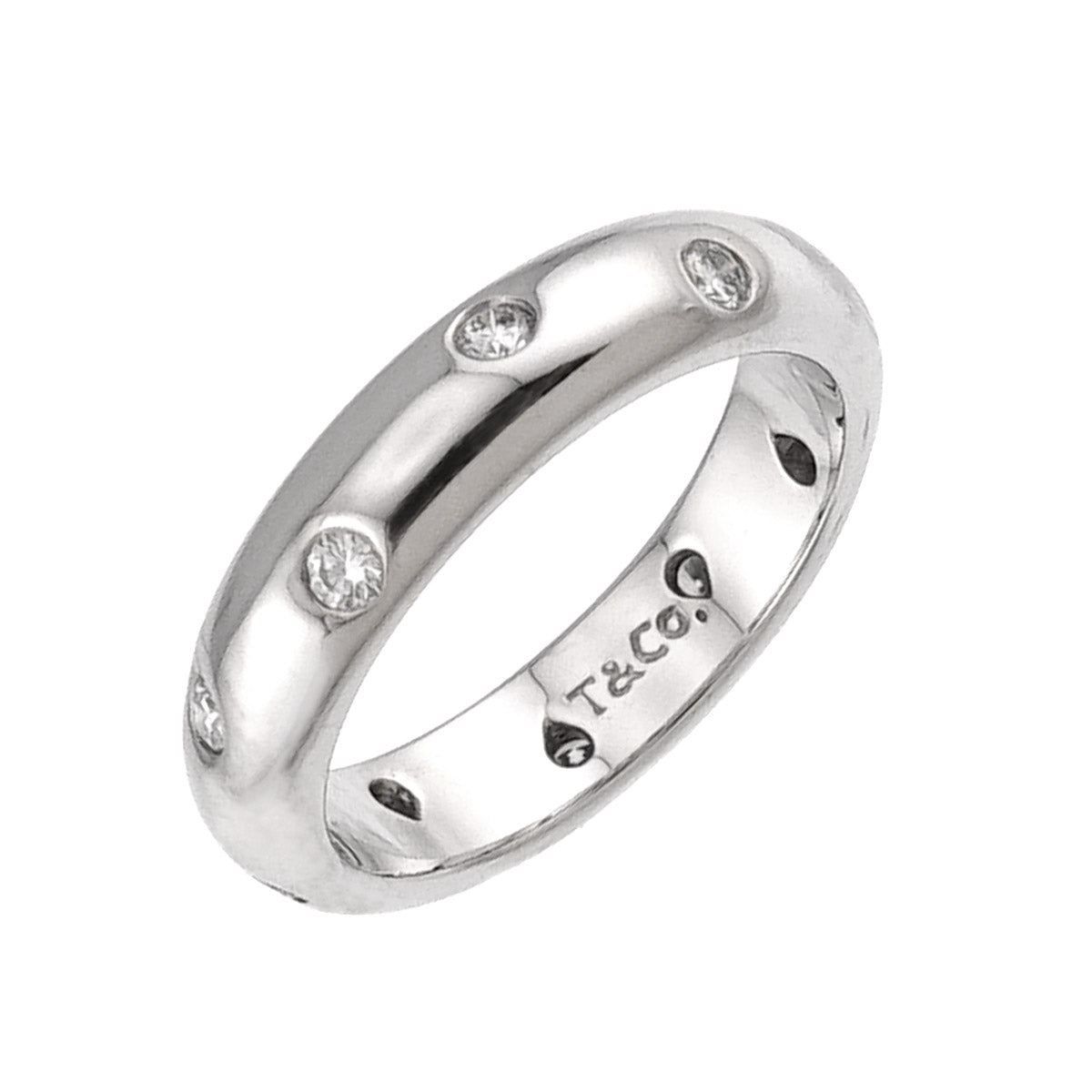 Dots Diamond Ring Platinum Size4.5-4.75(US)