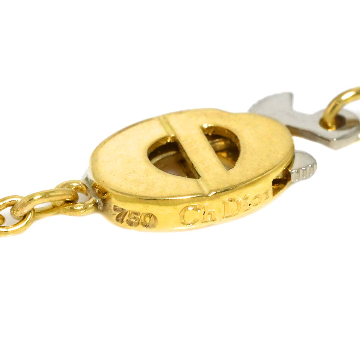 Diamond Necklace 18K Yellow Gold 750