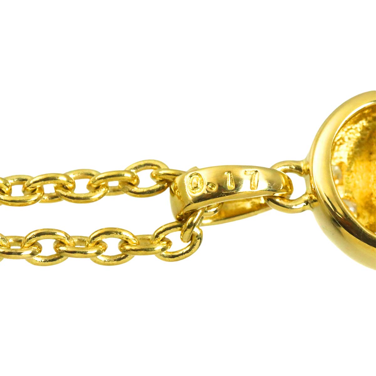 Diamond Necklace 18K Yellow Gold 750