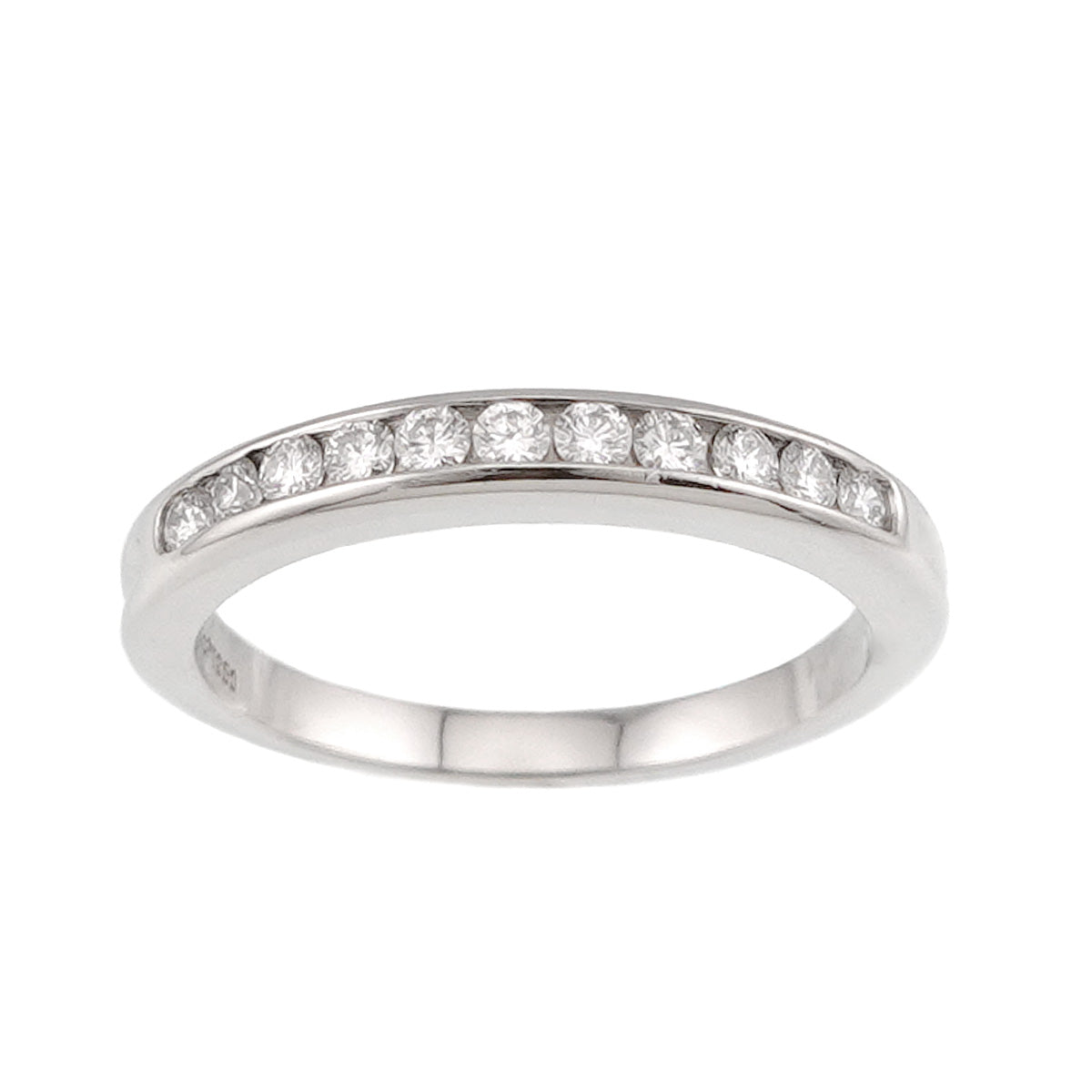 Half Diamond Ring Pt Platinum size5.75-6(US)