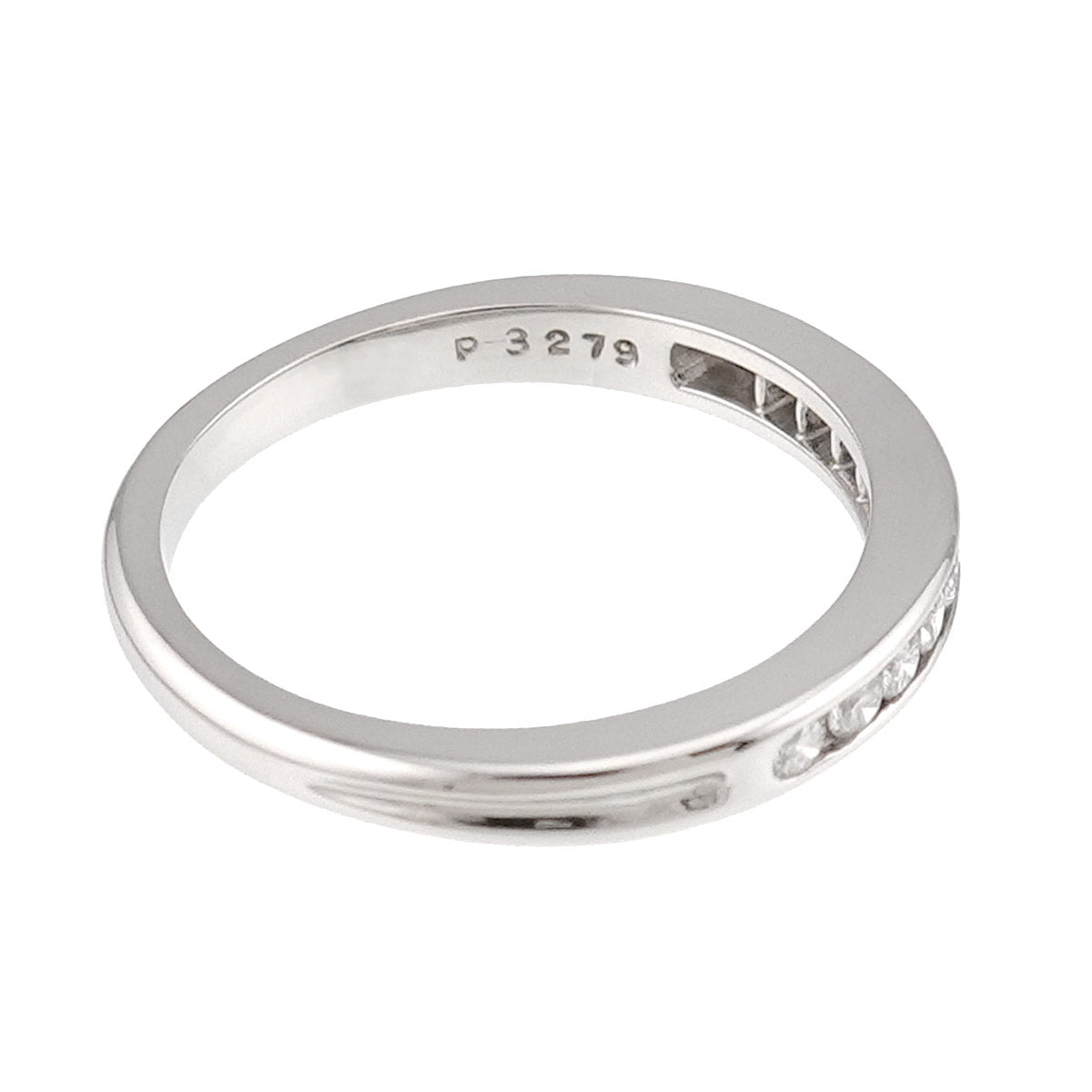 Half Diamond Ring Pt Platinum size5.75-6(US)
