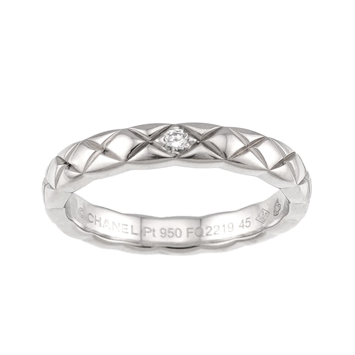 Coco Crush SM Diamond Ring Pt Platinum size45 3-3.25(US)