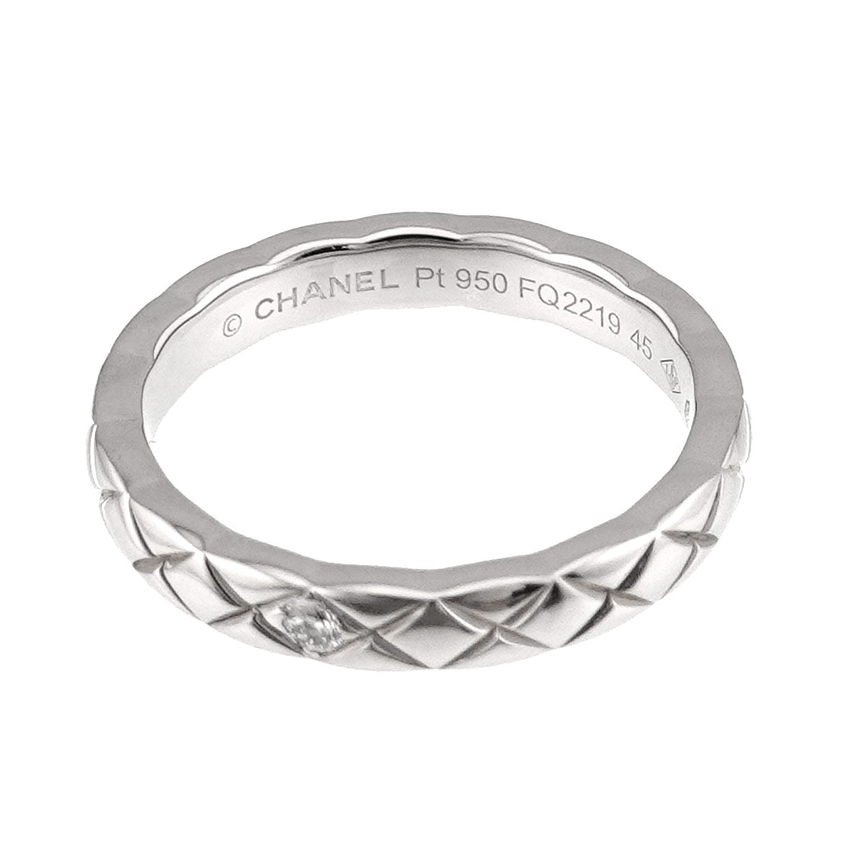 Coco Crush SM Diamond Ring Pt Platinum size45 3-3.25(US)