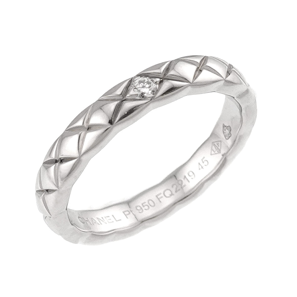 Coco Crush SM Diamond Ring Pt Platinum size45 3-3.25(US)