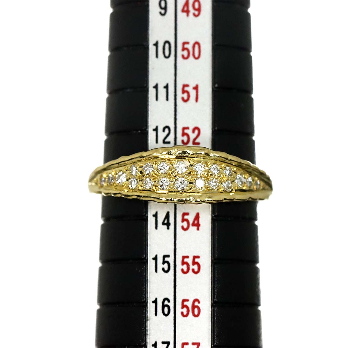 Diamond 0.21ct Ring 18K YG 750 Size6.75(US)