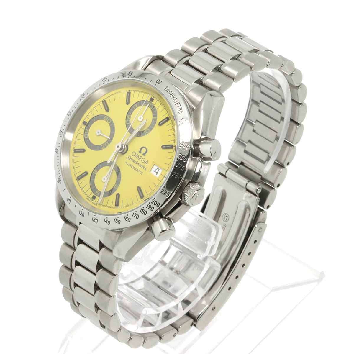 Speedmaster Date 3511 12 Automatic Yellow Dial Mens Watch