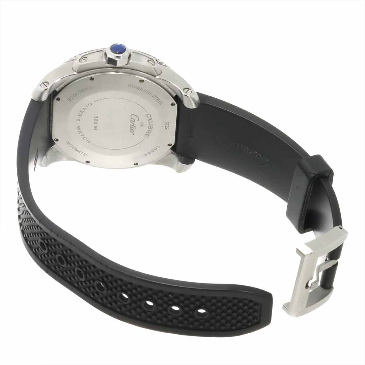 Calibre de Cartier Diver W7100056 Date Black Dial Mens Watch