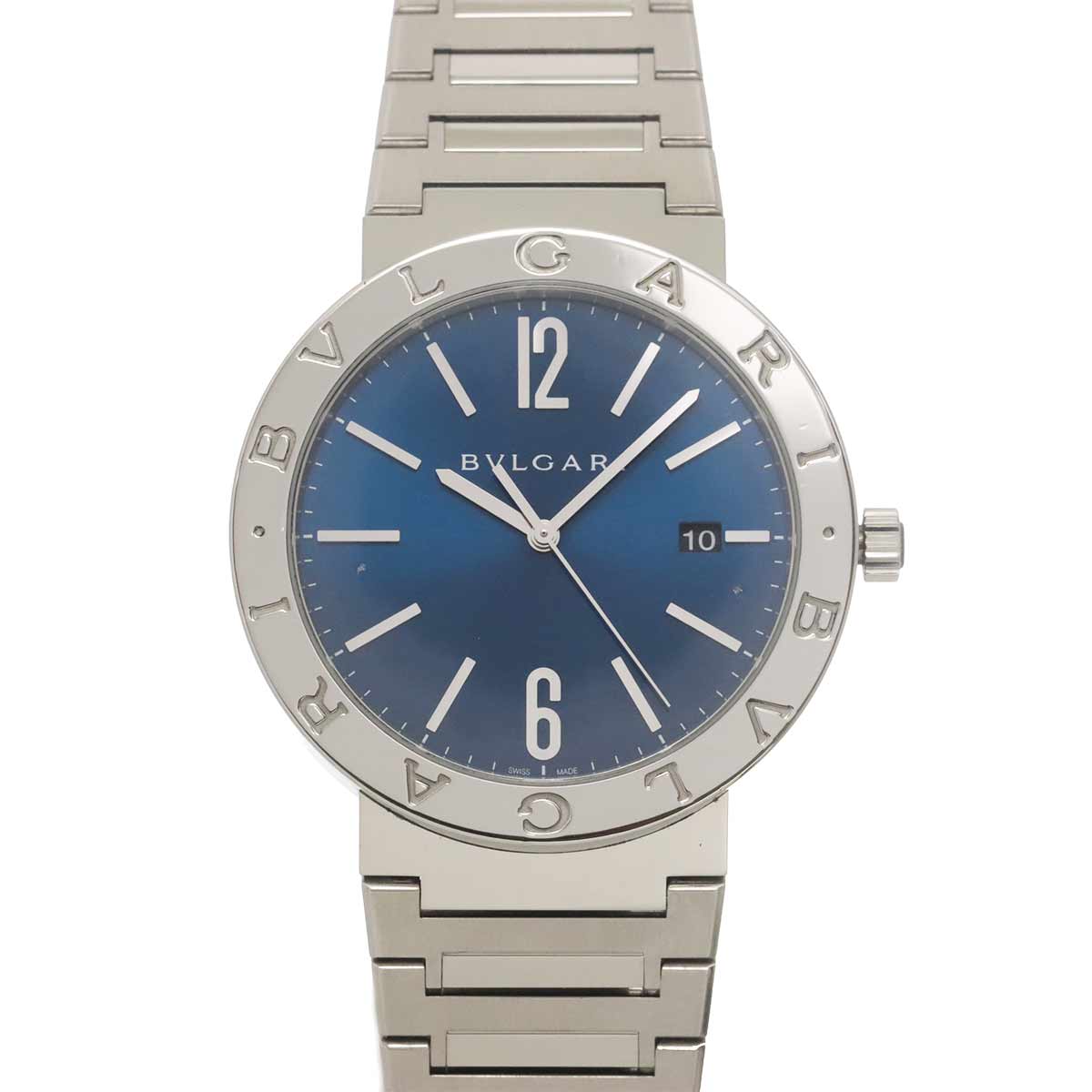 BVLGARIBVLGARI BB41S Automatic Date Blue Dial Mens Watch