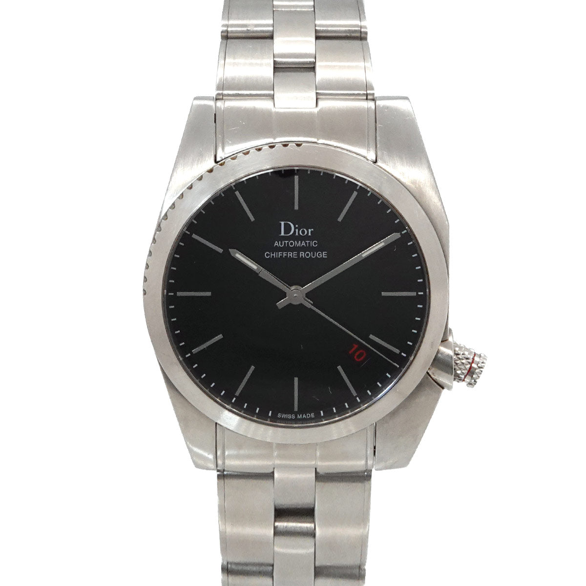 CHIFFRE ROUGE CD084510 Date Black Dial Mens Watch