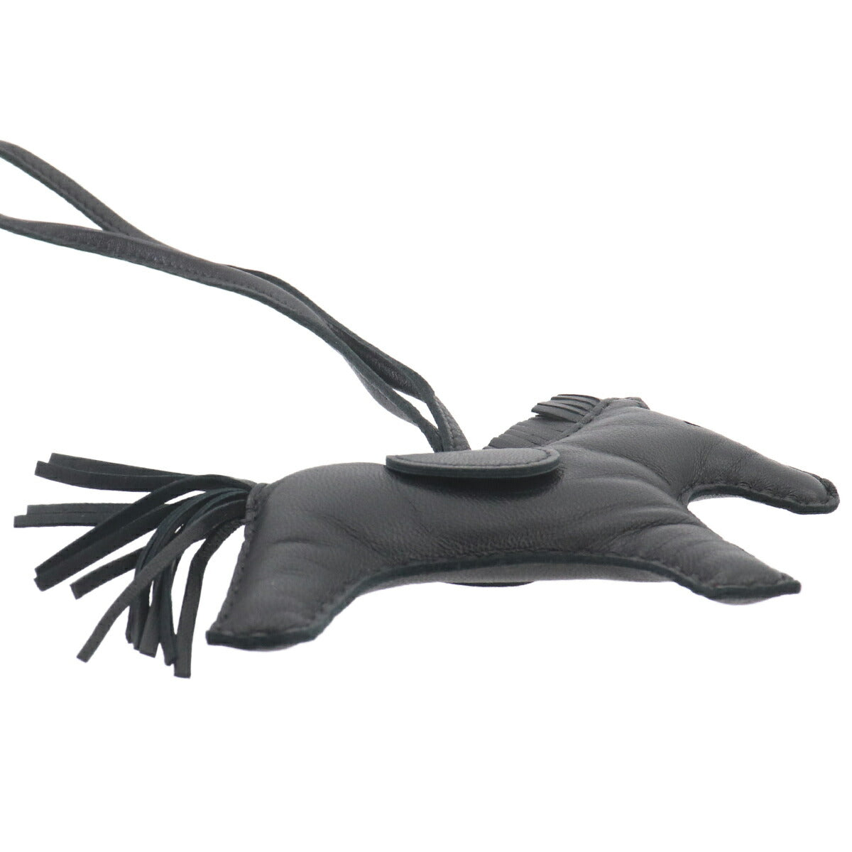 Rodeo MM Bag Charm Agneau Milo So Black Horse Accessory