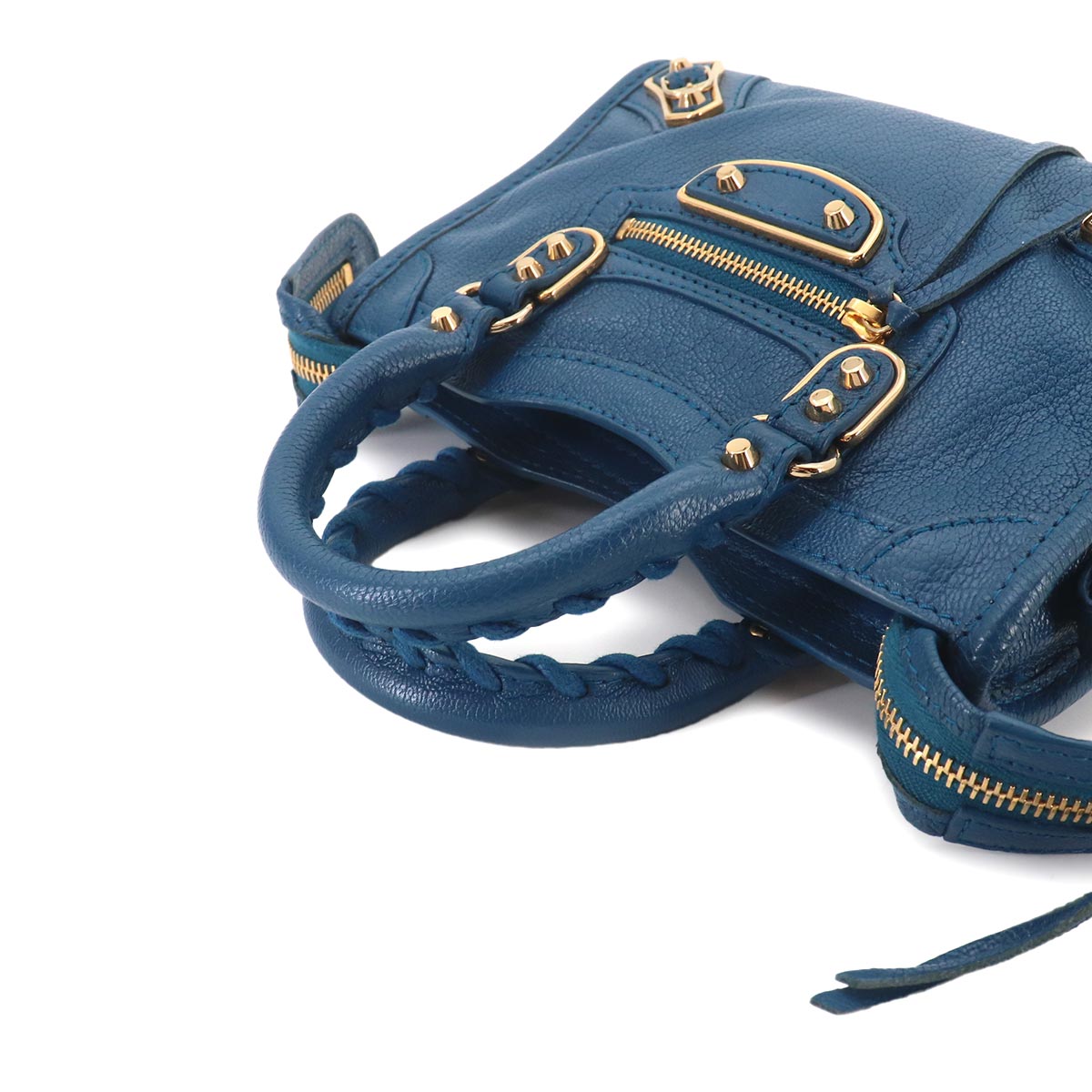 Classic Nano City 2way Hand Shoulder Bag 505982 Blue Purse