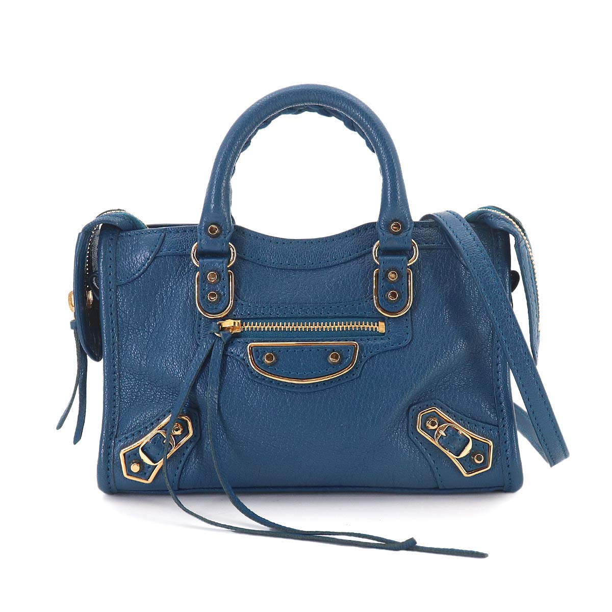 Classic Nano City 2way Hand Shoulder Bag 505982 Blue Purse