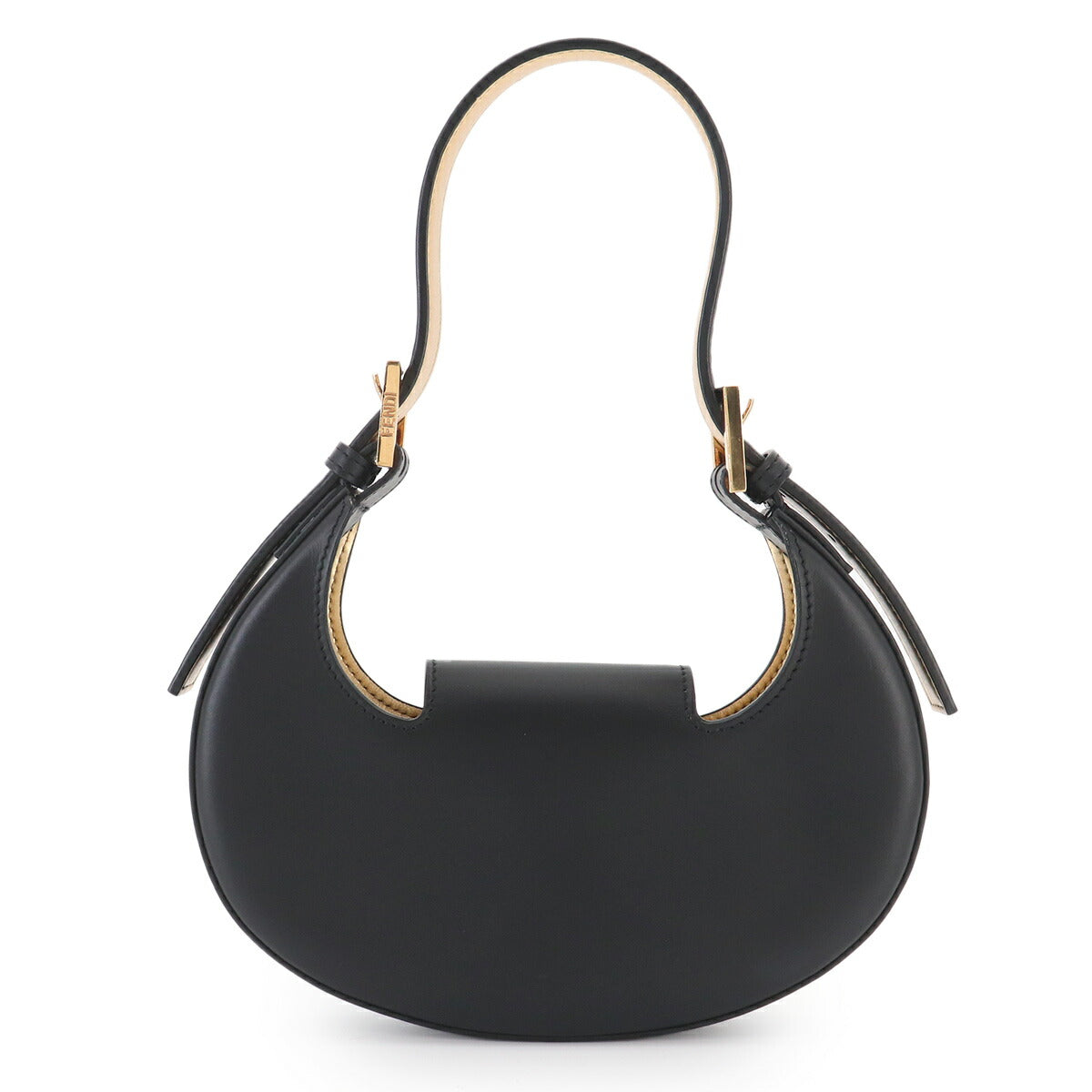 Mini Cookie Hand Bag Leather Black 8BS065