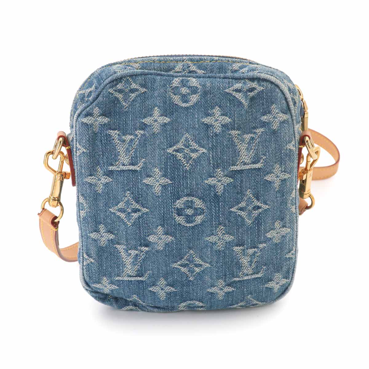 LV Remix Monogram Denim Fairfax Pochette Shoulder Bag