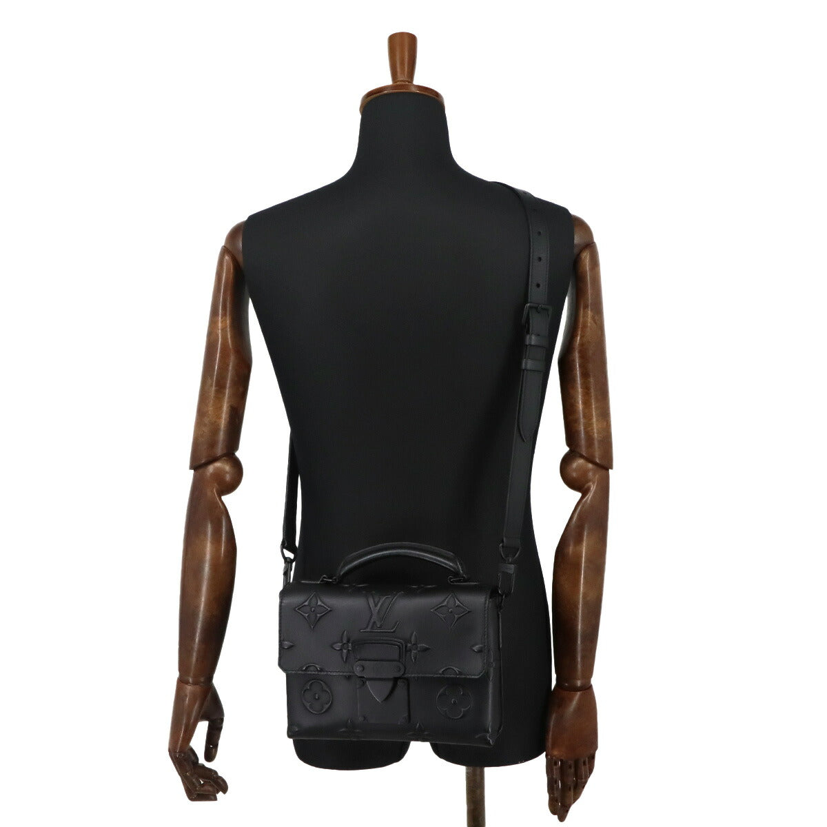 Monogram Seal Steamer Hand Shoulder Bag Leather M58711