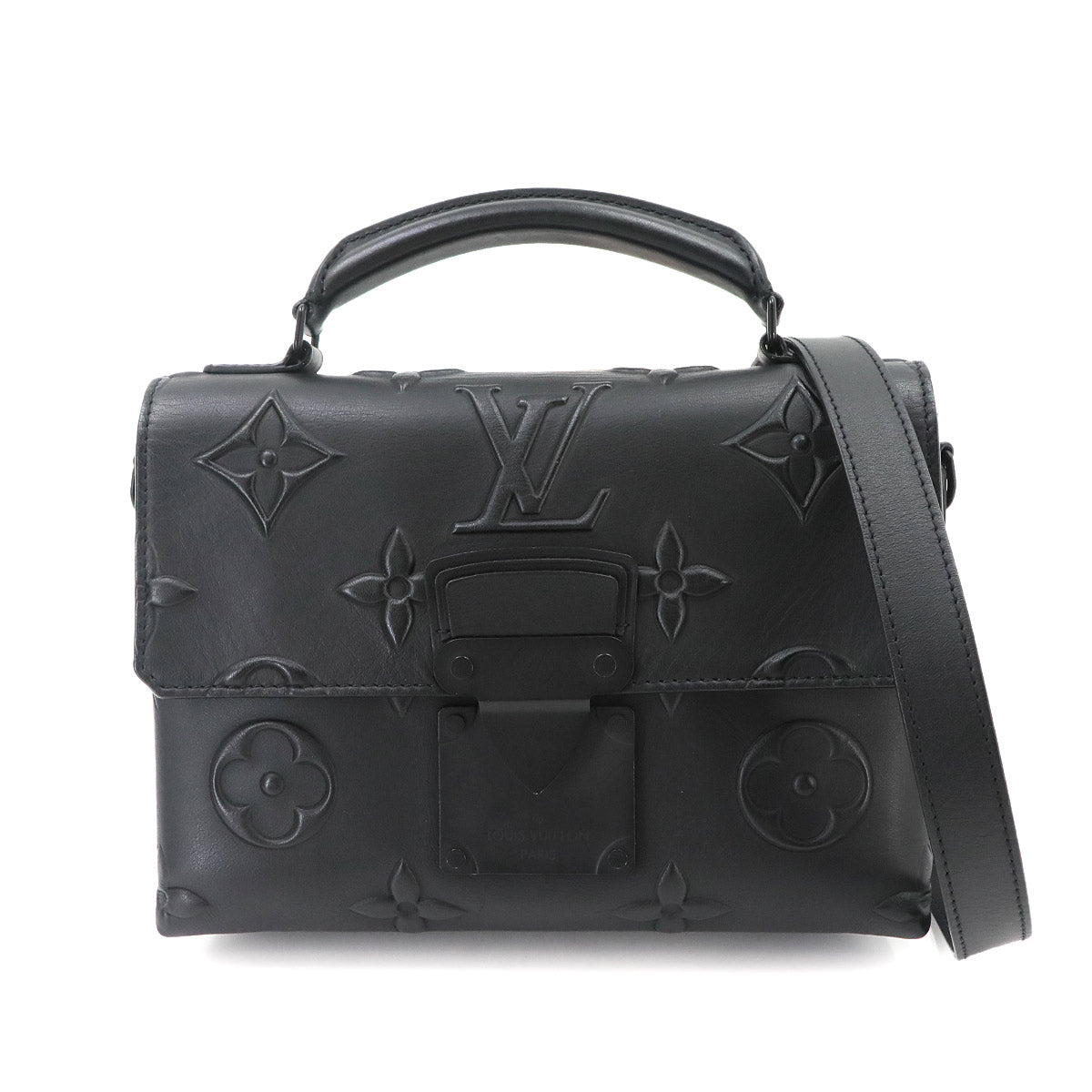 Monogram Seal Steamer Hand Shoulder Bag Leather M58711