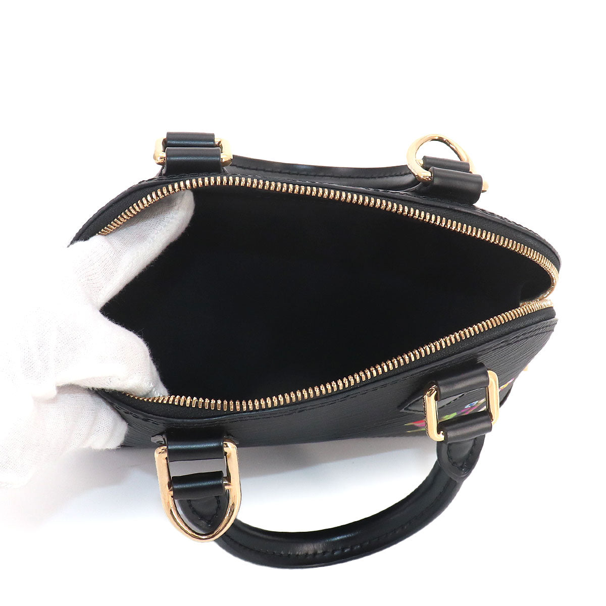 LVxTM Epi Alma BB 2way Hand Shoulder Bag Black M13670