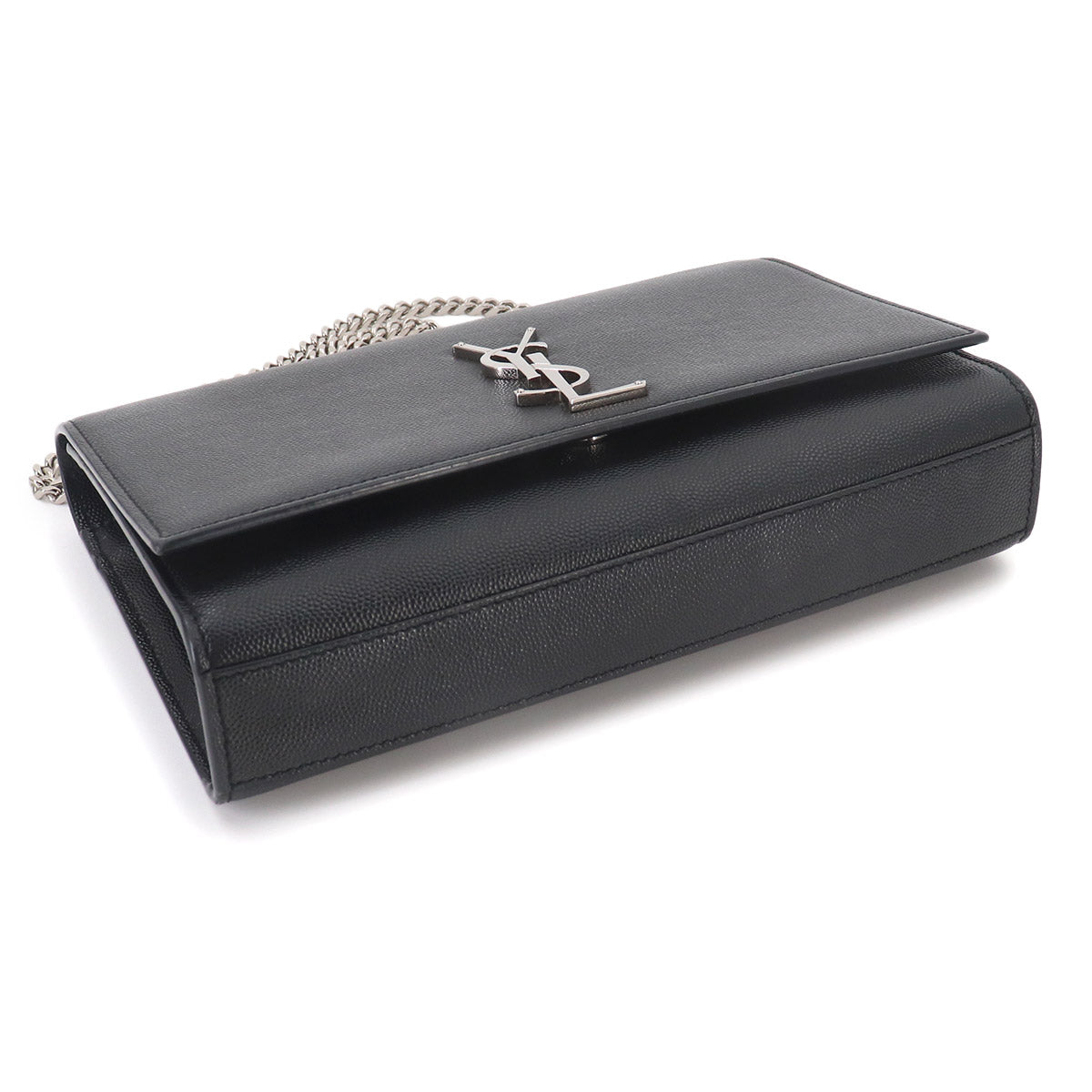 Kate Medium Chain Shoulder Bag Leather Black 364021