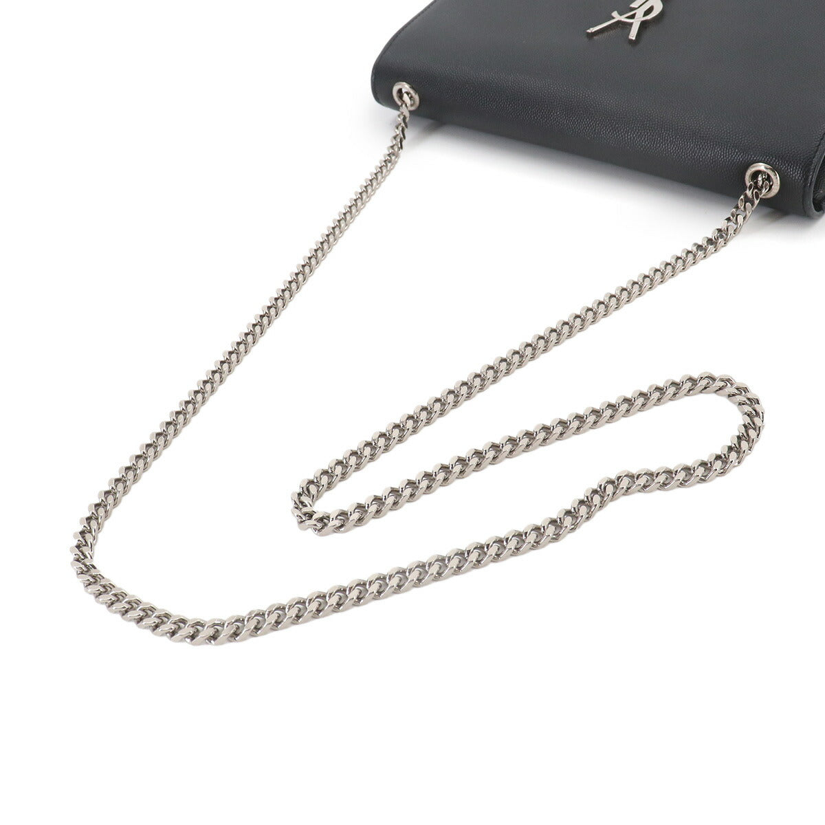 Kate Medium Chain Shoulder Bag Leather Black 364021