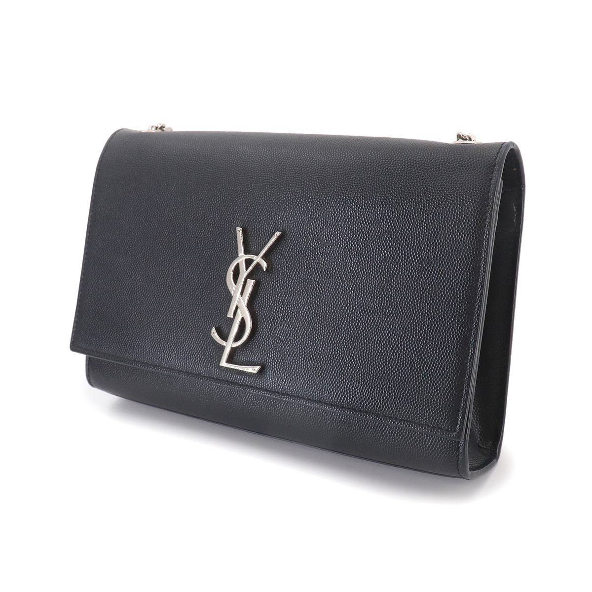 Kate Medium Chain Shoulder Bag Leather Black 364021