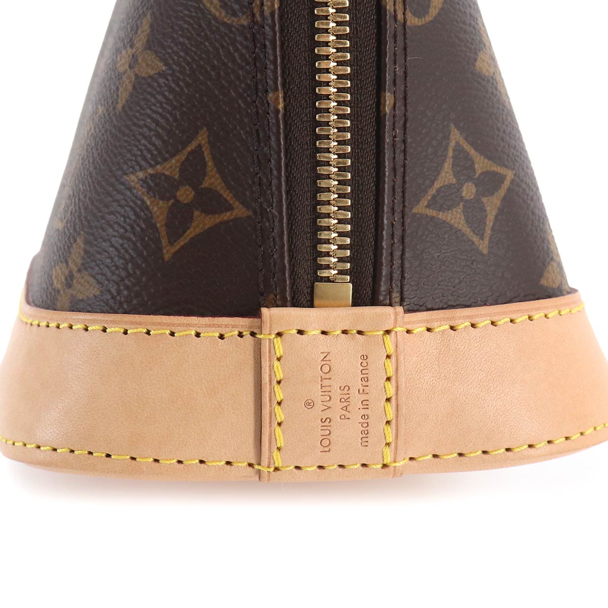 Monogram Alma BB Hand Shoulder Bag Leather Brown M53152