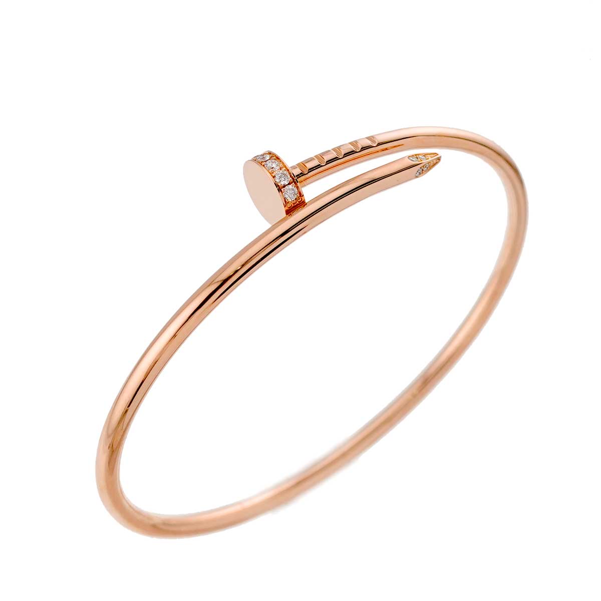 Juste Un Clou Diamond Bracelet SM 18K PG 750 size16