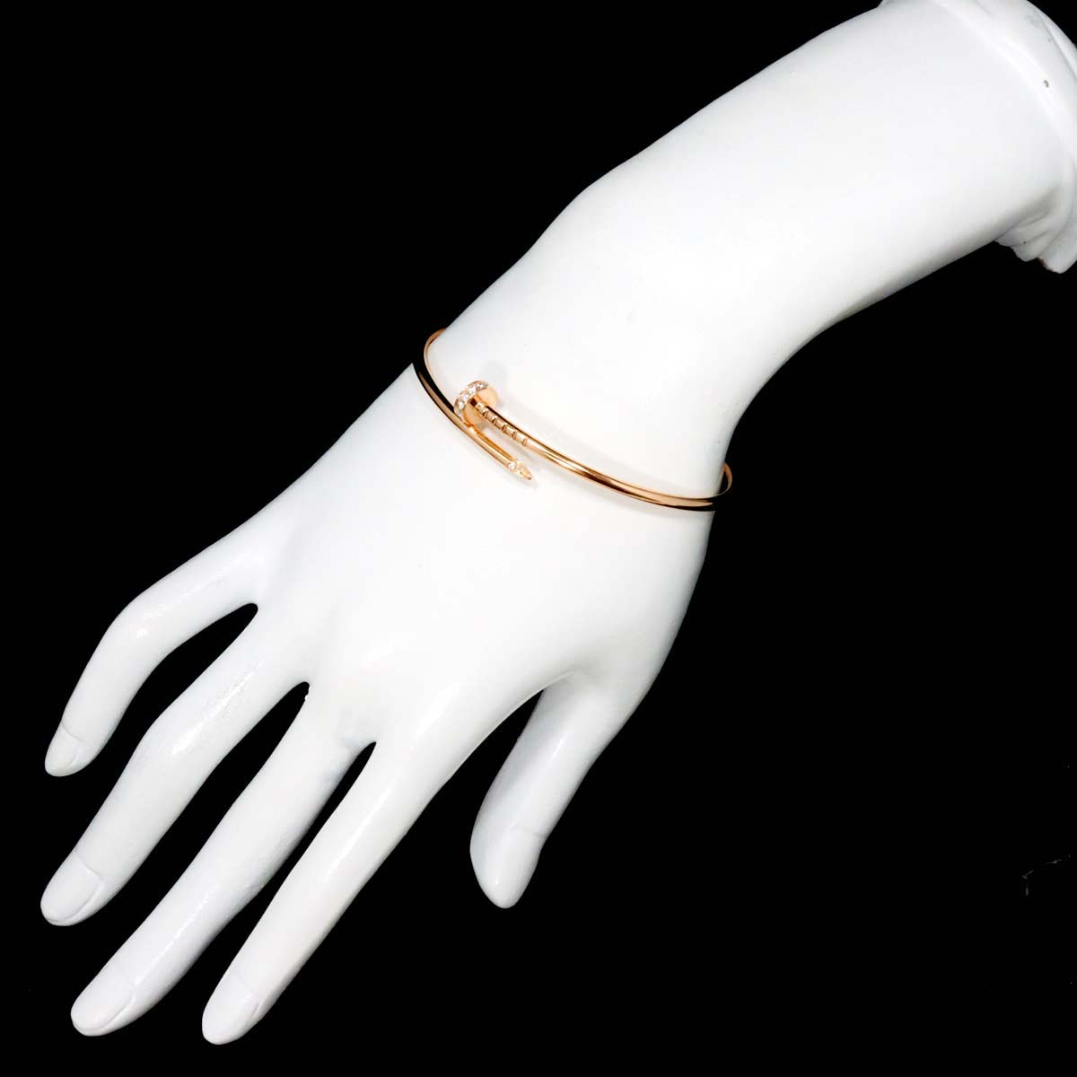 Juste Un Clou Diamond Bracelet SM 18K PG 750 size16