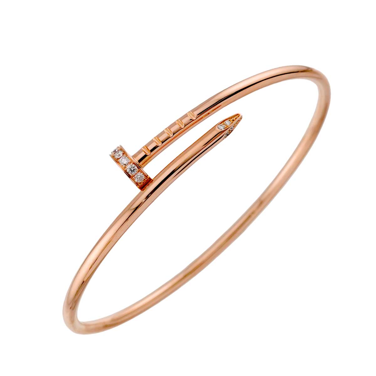 Juste Un Clou Diamond Bracelet SM 18K PG 750 size16