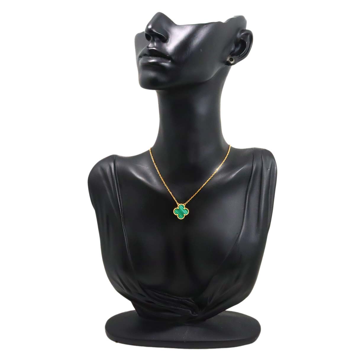 Vintage Alhambra Malachite Necklace 18K YG 750