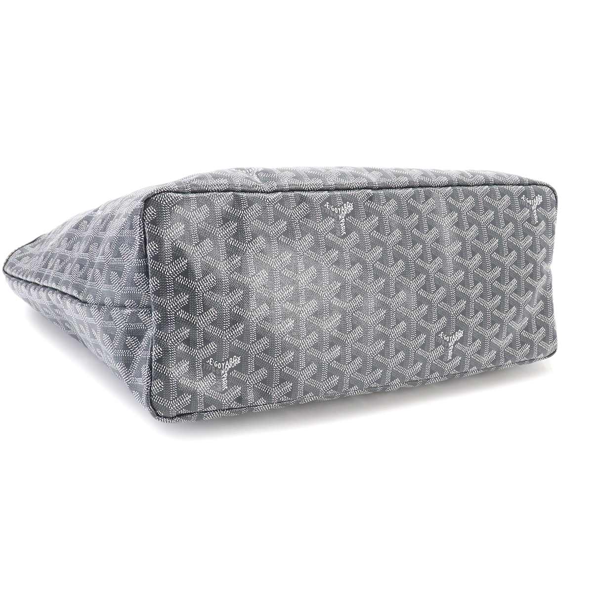 Saint Louis PM Tote Bag PVC Leather Gray Herringbone Unisex