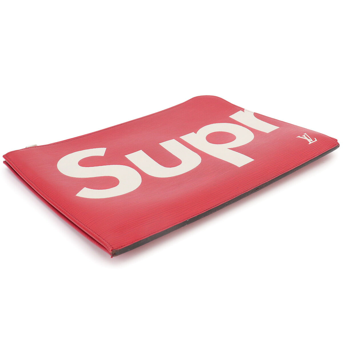 Supreme Epi Pochette Jour GM Clutch Bag Red White M67722