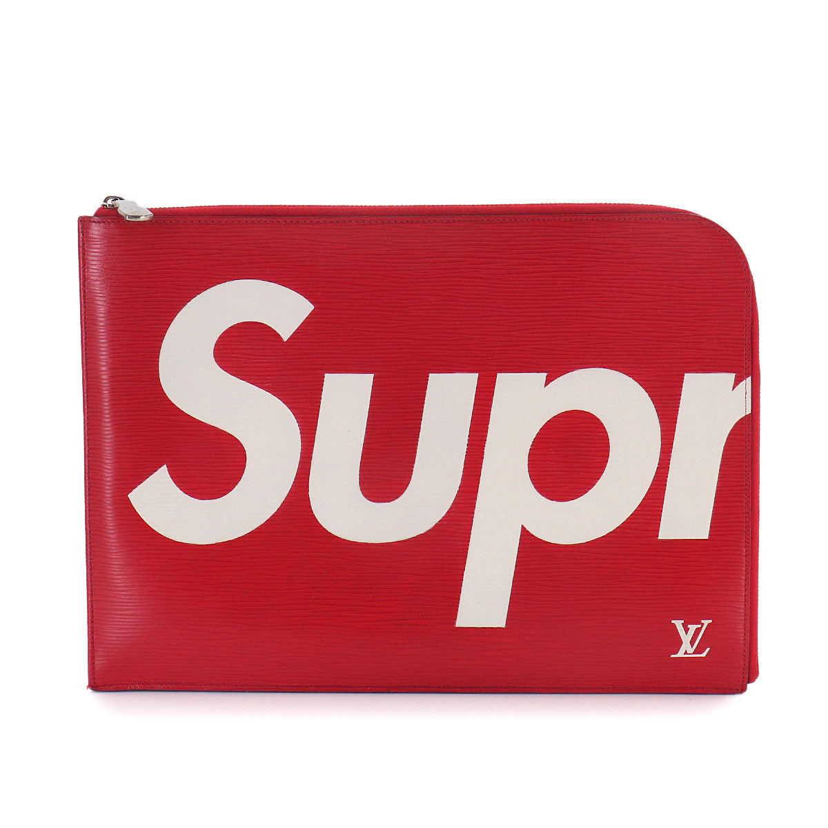 Supreme Epi Pochette Jour GM Clutch Bag Red White M67722
