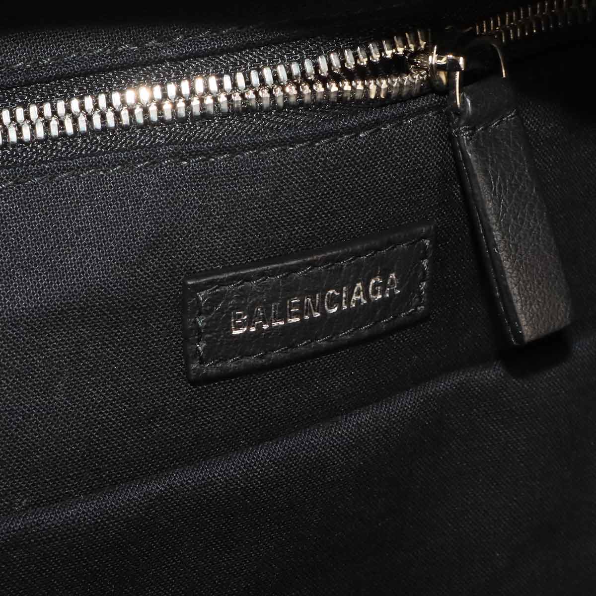 Everyday Backpack Leather Black White 552374