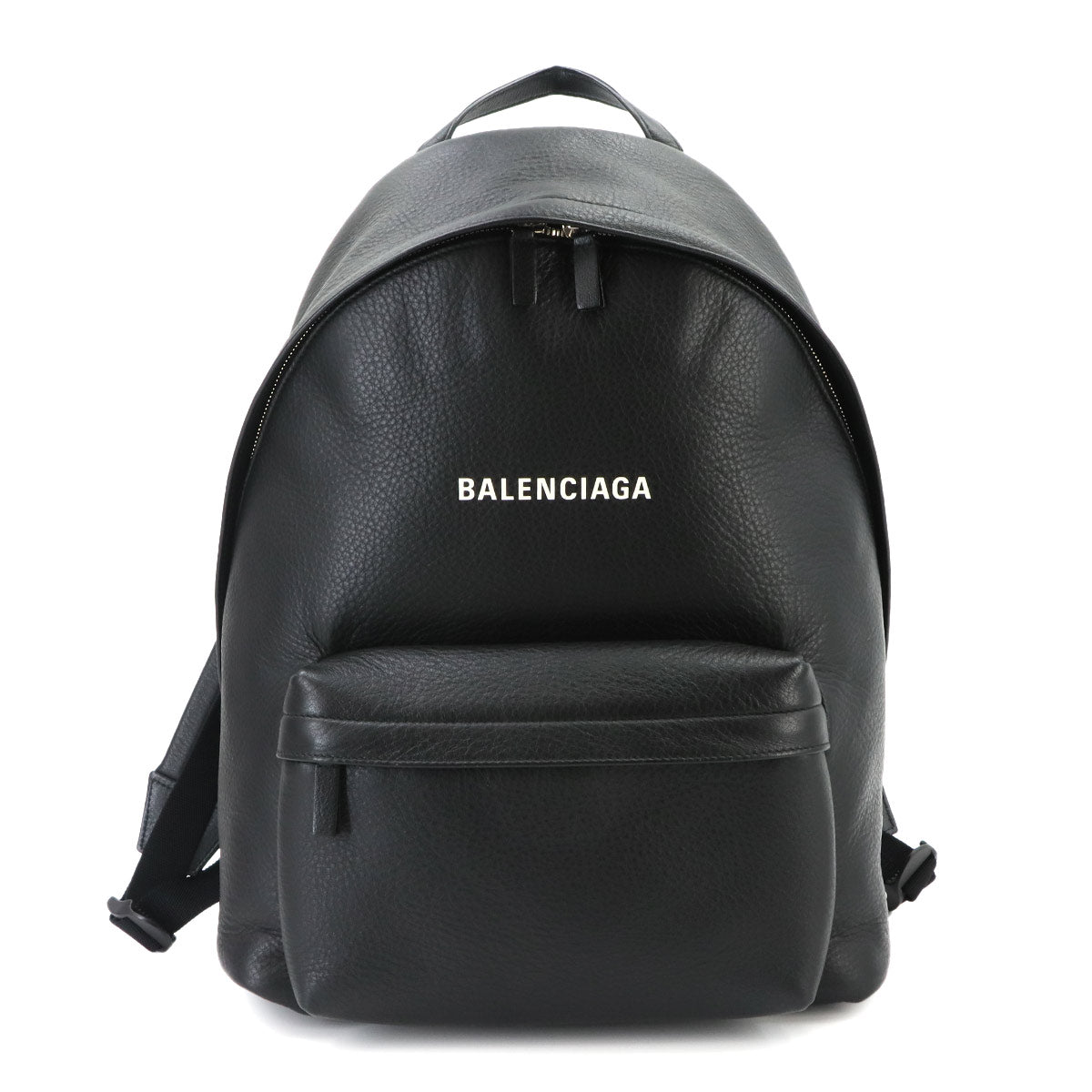 Everyday Backpack Leather Black White 552374