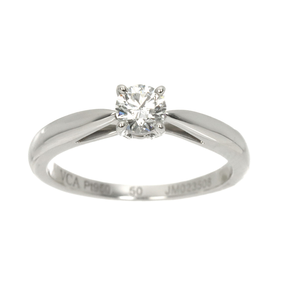 Diamond 0.30ct E/VVS2/3EX Ring Pt size50 5.25(US)