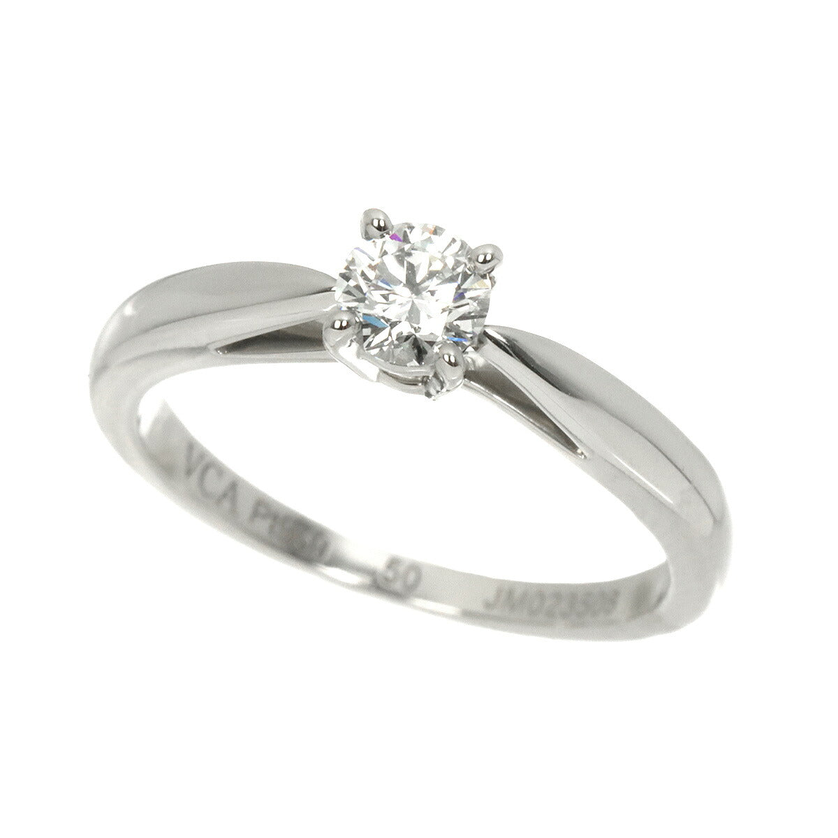 Diamond 0.30ct E/VVS2/3EX Ring Pt size50 5.25(US)
