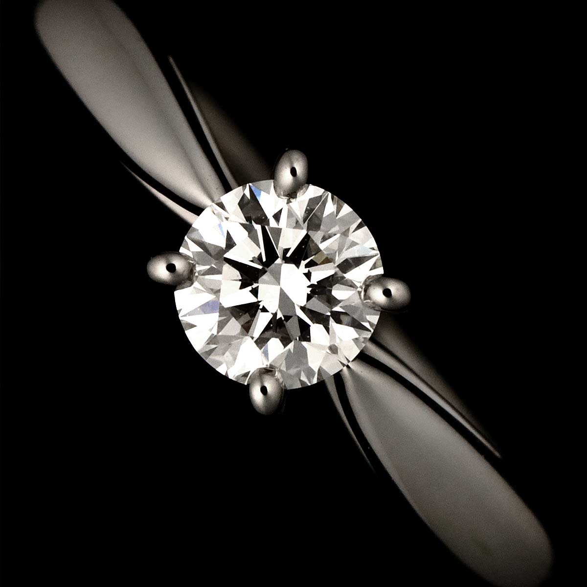 Diamond 0.30ct E/VVS2/3EX Ring Pt size50 5.25(US)