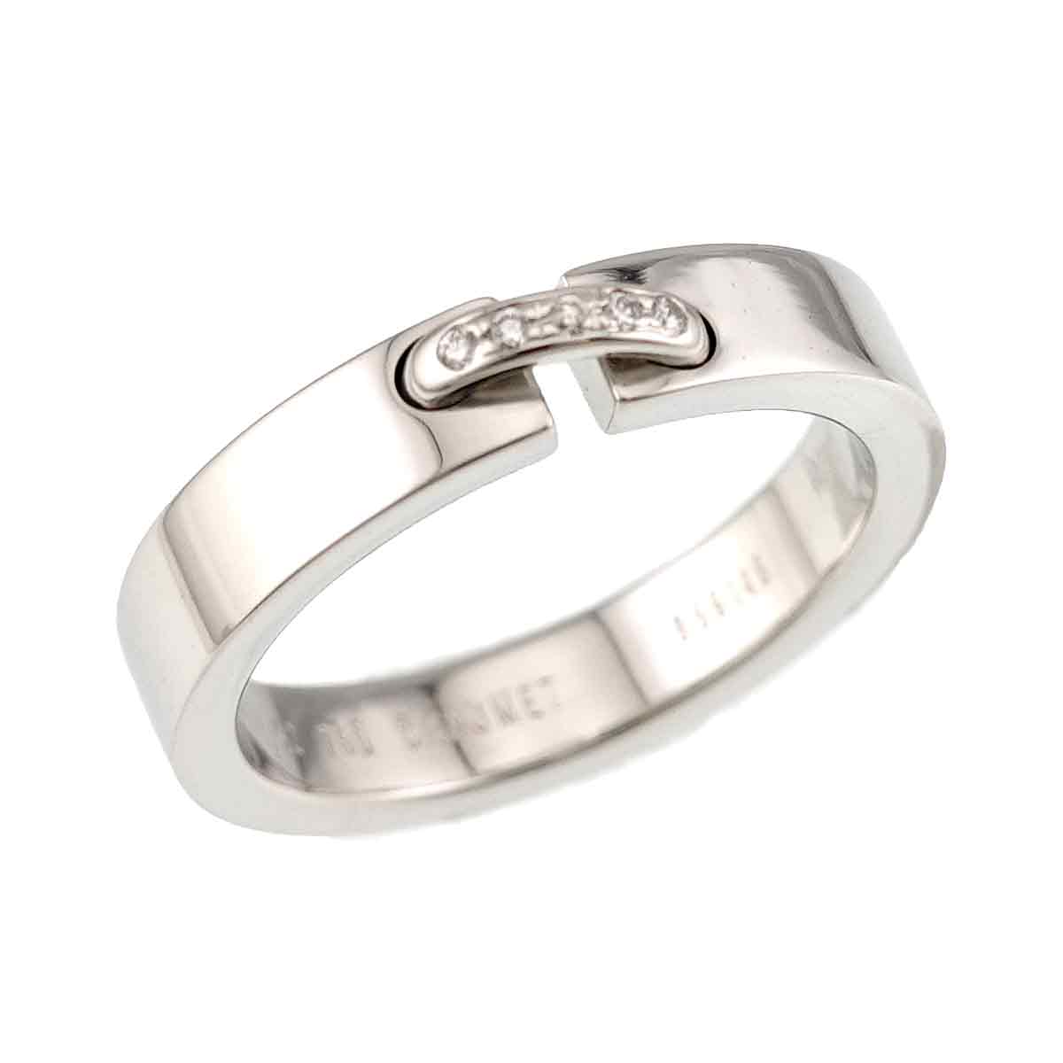 Liens Diamond Ring 18K White Gold 750 size52 5.75-6(US)