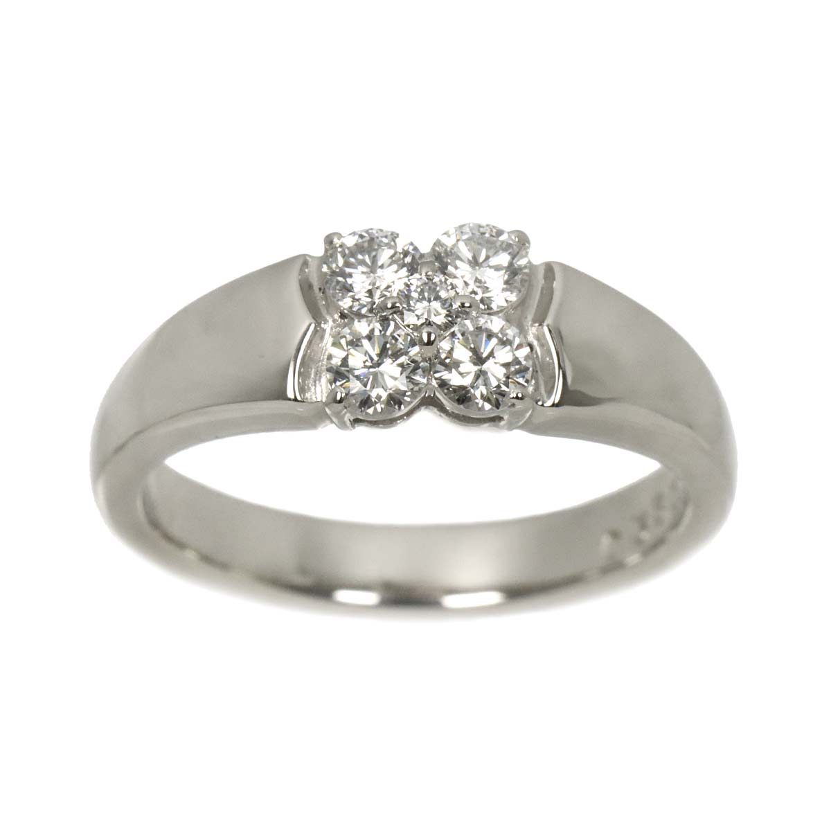 Diamond 0.53ct Ring Pt Platinum size6.25-6.5(US)