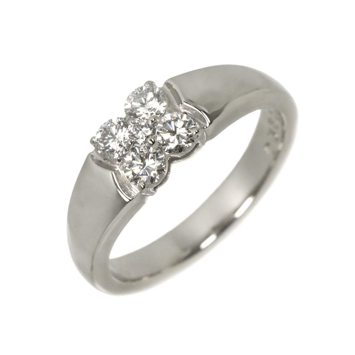 Diamond 0.53ct Ring Pt Platinum size6.25-6.5(US)