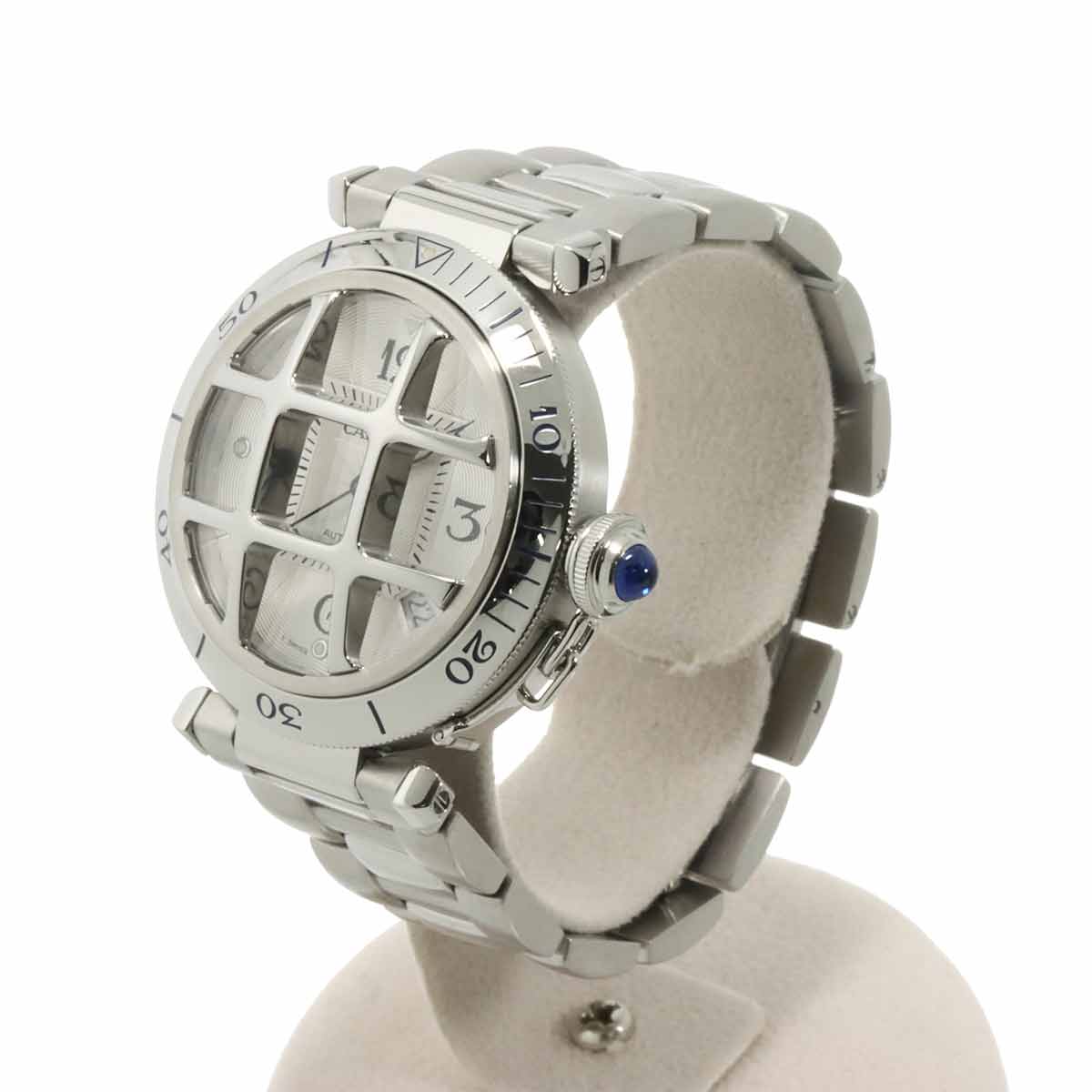 Pasha 38mm Grid W31059H3 Date Automatic Silver Dial Mens