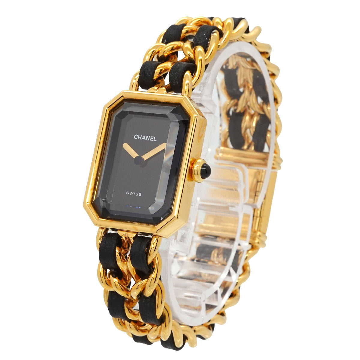 Premiere Size M H0001 Vintage Quartz Black Dial Ladies Watch